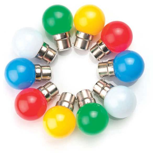 LED Coloured Night Bulbs