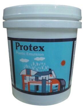Protex Exterior Plastic Emulsion Paint, Packaging Type : Bucket