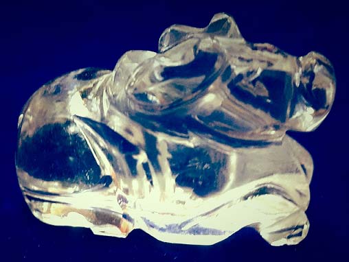 Plain Crystal Nandi Statue, Color : Transparent