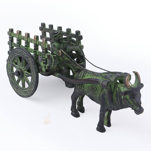 Antique Brass Calf Cart
