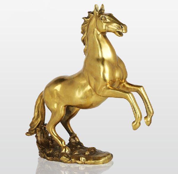 Brass Horse Statue, Packaging Type : Carton Box