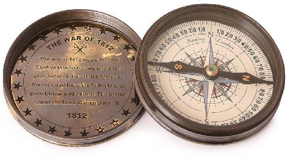 Metal Brass Nautical Ship Compass, Color : metallic