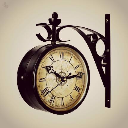 Decorative Two Sided Clock