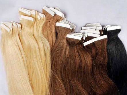 Tape Hair Extensions, for Parlour, Personal, Style : Straight