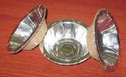 Silver Coated Paper Bowls