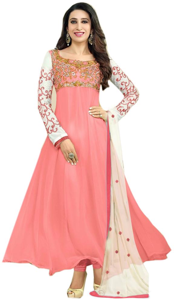 Georgette Wedding Wear Suit, Color : Baby Pink