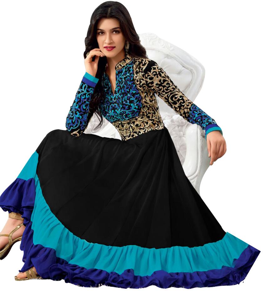 Heavy Embroidery Salwar Suit, Color : Black