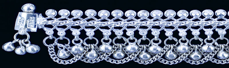 916 Silver Anklets