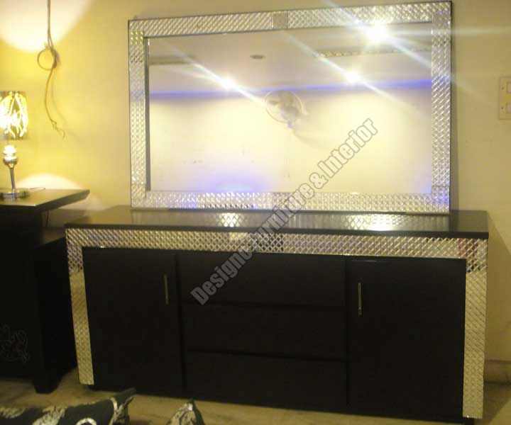 Wooden Sideboard-star Glass