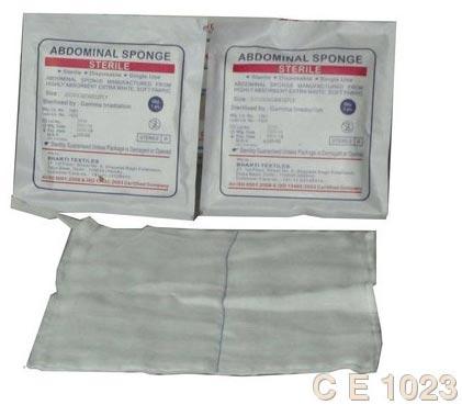 Rectangle Polyester Sterile Abdominal Sponge, for Car Cleaning, Household Cleaning, Size : 10cm, 15cm