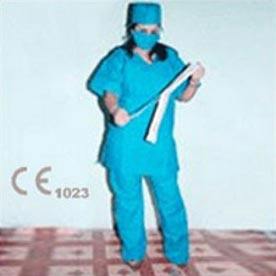 Cotton Surgical Scrub Suit, for Clinical, Hospital, Size : M