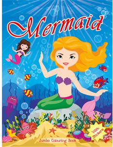 mermaid Jumbo Colouring Book