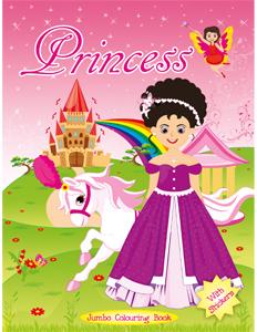 Princess Jumbo Colouring Book