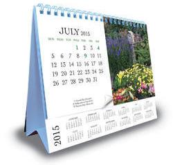 Rectangular Paper Table Calendar, for Home, Office, Pattern : Printed