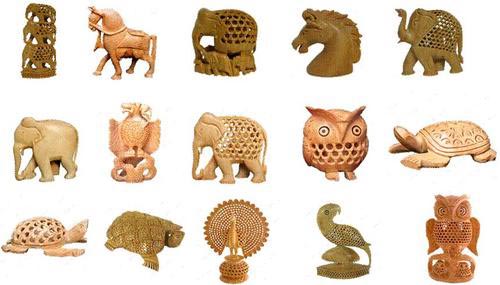 Wooden Animal Statues