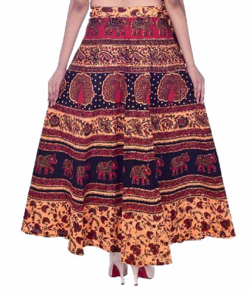 Rajasthani Wrap Around Skirts, Style : Long, Pattern : Printed at Best ...