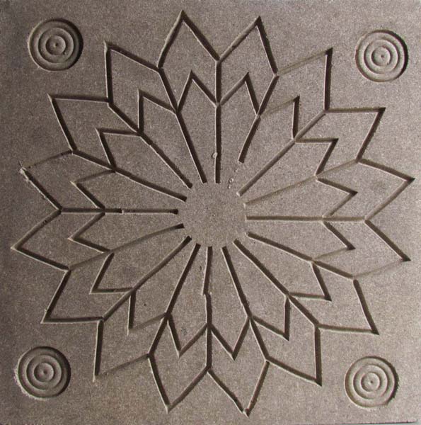 2 ft X 2 ft X 12mm -FLOWER-DESIGN PARTICLE BOARD