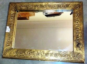 Brass Framed Mirror