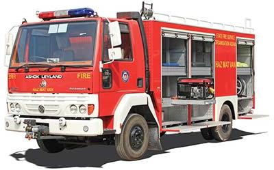 Plain Metal Rescue Hazmat Tender, Color : Red