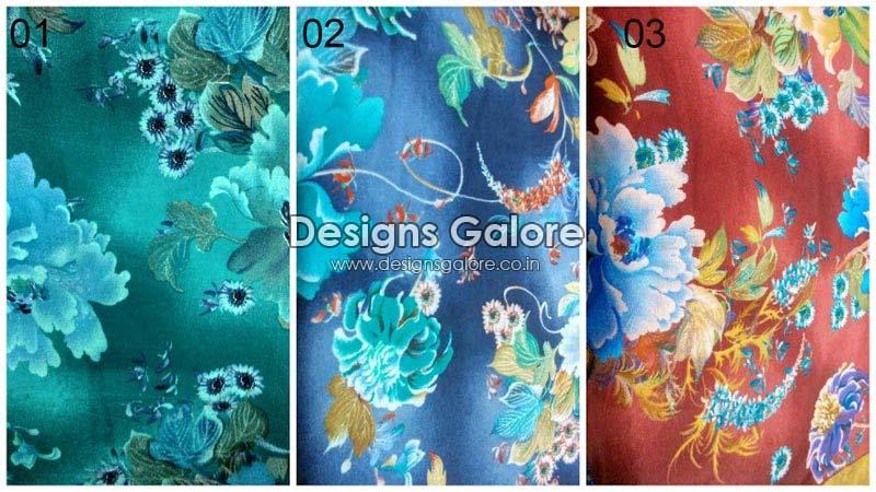 Floral Printed Silk Fabric