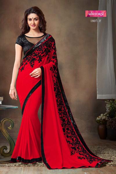 Lycra Nilkanth Designer Saree03, Technics : embroidery