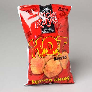 Potato Chips 4.5 Oz Hot Flavored
