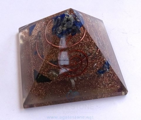 Copper Three Layer Orgone/ Orgonite Pyramid