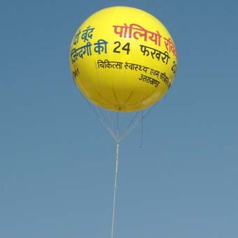 Polio advertising Balloon, Size : 10x10