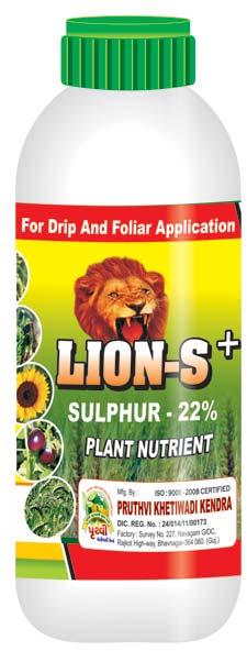 Lion-S+ Sulfur Liquid  Fertilizer