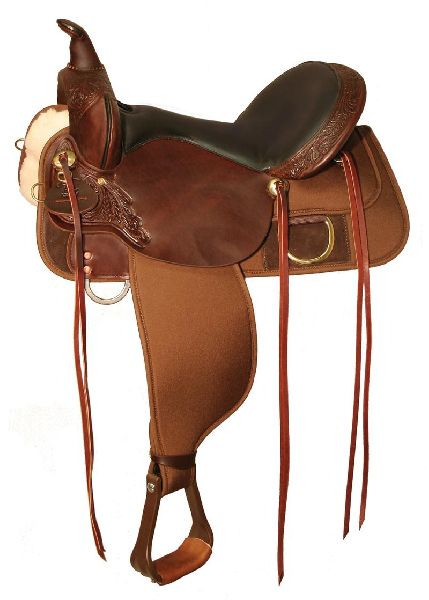 Barrel western saddle
