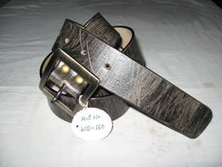 Leather Belt, Width : 38 mm