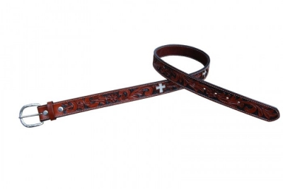Custom hand made leather belts