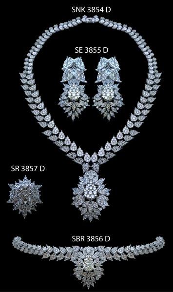 Diamond Necklace Set (SNK 3854 D)