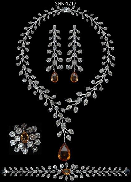 Diamond Necklace Set  (SNK 4217)