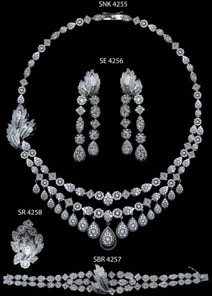 Diamond Necklace Set (SNK 4255)