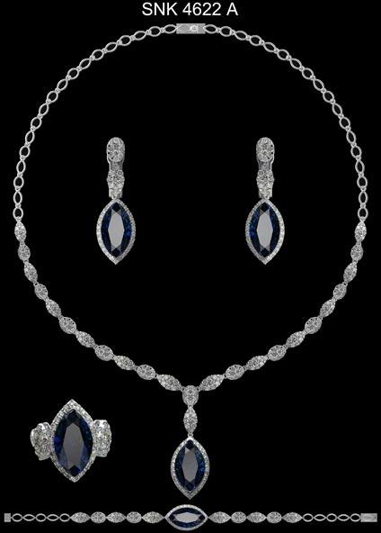 Diamond Necklace Set (SNK 4622)