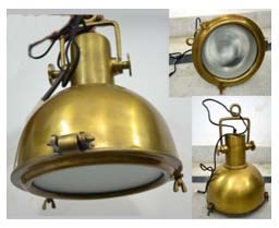 Round Polished Antique Ceiling Light, for Home Use, Office, Restaurant, Cover Material : Metal