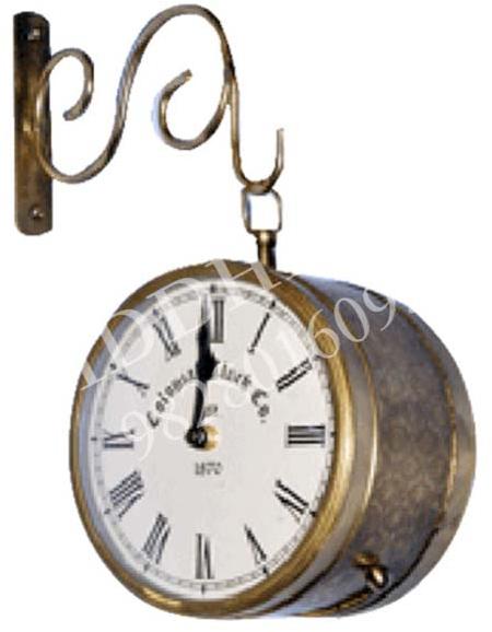 Brass Fitted Railway  Clock