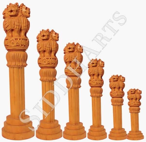 Wooden Ashoka Pillars