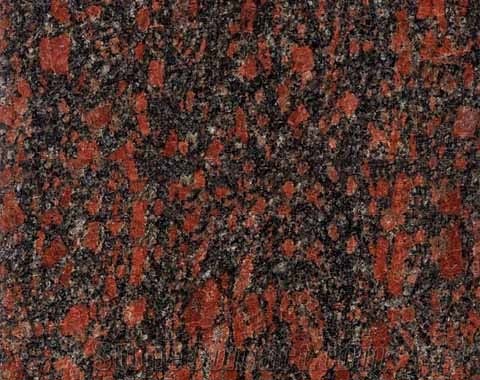 Cherry Red Granite Slabs and Blocks