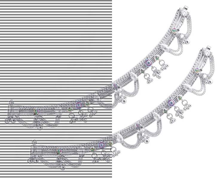 Buy Plain Silver Anklets From M M Ornaments Rajkot India Id