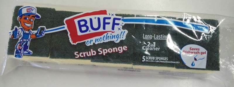 BUFF 2 in 1 Scrub Sponge