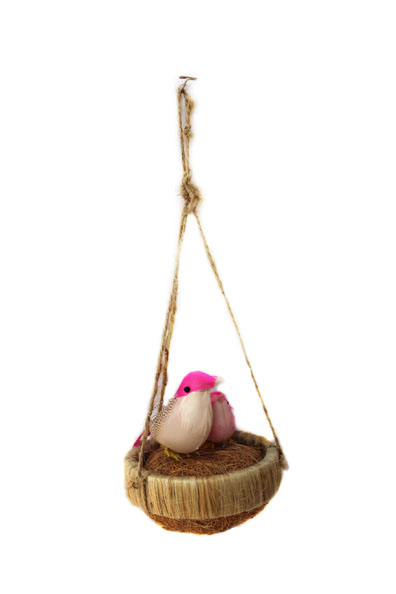 Handicraft handmade hanging nest of coconut fibre