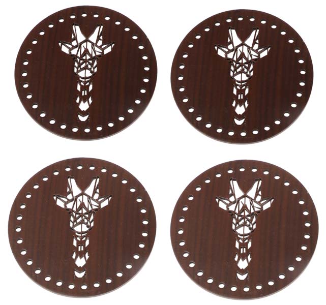 Geometric Design Giraffe Coasters