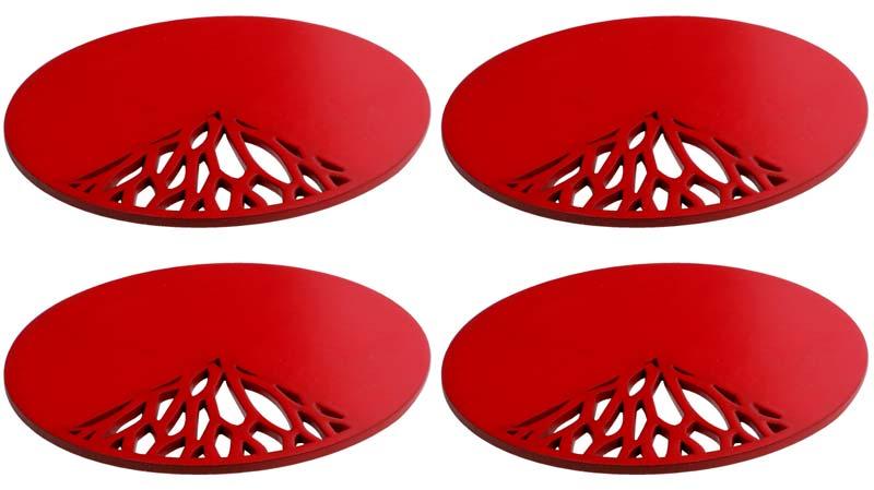 Red Designer Coasters