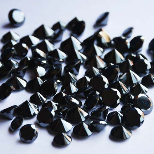 Dark Black Moissanite Gemstones
