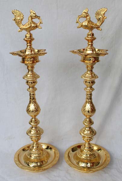 Traditional Gold Plated Annapatchi Lamps