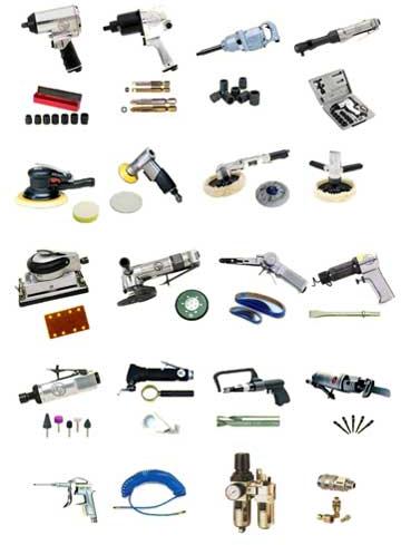 Polished Pneumatic Tools, for Industrial, Color : Silver