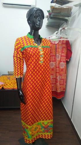 Ladies Long Cotton Kurti