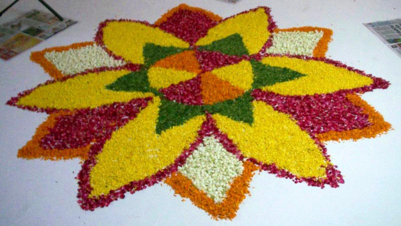 Rangoli Flower Decoration